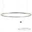 ORBIT modern LED függőlámpa, matt fekete, 3000K, Ø150 cm, DALI dimmelhető