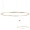 ORBIT modern LED függőlámpa, bronz, 4000K, Ø150 cm, DALI dimmelhető