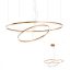 ORBIT modern LED függőlámpa, bronz, 3000K, Ø100+60 cm, DALI dimmelhető