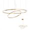 ORBIT modern LED függőlámpa, bronz, 3000K, Ø100+60 cm, TRIAC dimmelhető