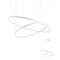 ORBIT modern LED függőlámpa, matt fehér, 4000K, Ø100+60 cm, DALI dimmelhető