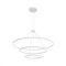 ORBIT modern LED függőlámpa, matt fehér, 3000K, Ø120+80+40 cm, TRIAC dimmelhető