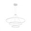 ORBIT modern LED függőlámpa, matt fehér, 3000K, Ø120+80+40 cm, TRIAC dimmelhető