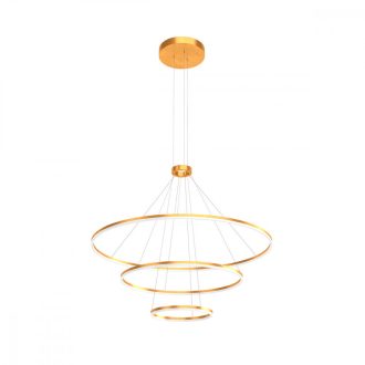 ORBIT modern LED függőlámpa, bronz, 3000K, Ø120+80+40 cm, DALI dimmelhető