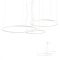 ORBIT modern LED függőlámpa, matt fehér, 4000K, Ø100+80+60 cm, DALI dimmelhető