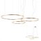 ORBIT modern LED függőlámpa, bronz, 4000K, Ø100+80+60 cm, DALI dimmelhető