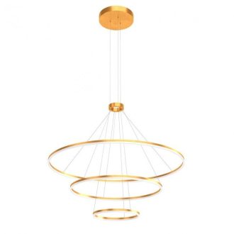 ORBIT modern LED függőlámpa, bronz, 4000K, Ø150+100+60 cm, DALI dimmelhető
