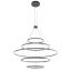 ORBIT modern LED függőlámpa, matt fekete, 3000K, Ø150+100+100+60+60 cm, DALI dimmelhető