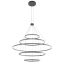 ORBIT modern LED függőlámpa, matt fekete, 4000K, Ø150+100+100+60+60 cm, DALI dimmelhető