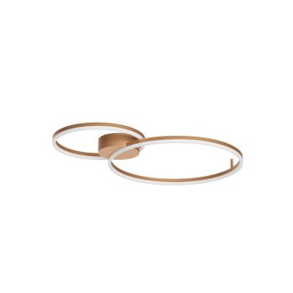 ORBIT modern LED mennyezeti lámpa, bronz, 4000K, Ø40+60 cm, DALI dimmelhető