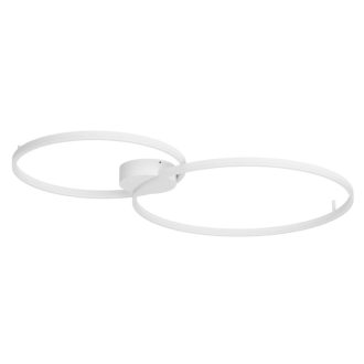 ORBIT modern LED mennyezeti lámpa, matt fehér, 4000K, Ø60+80 cm, TRIAC dimmelhető