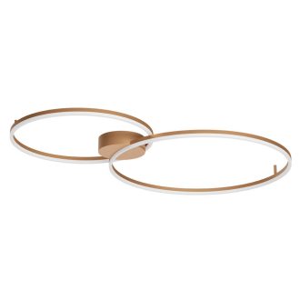 ORBIT modern LED mennyezeti lámpa, bronz, 4000K, Ø60+80 cm, DALI dimmelhető
