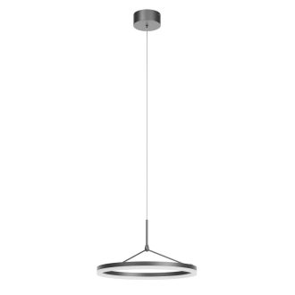 ORBIT modern LED függőlámpa, matt fekete, 3000K, Ø40 cm, DALI dimmelhető