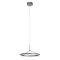 ORBIT modern LED függőlámpa, matt fekete, 3000K, Ø40 cm, DALI dimmelhető