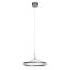 ORBIT modern LED függőlámpa, matt fekete, 3000K, Ø40 cm, DALI dimmelhető
