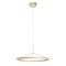 ORBIT modern LED függőlámpa, bronz, 3000K, Ø60 cm, DALI dimmelhető