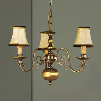 FLÄMISCH klasszikus csillár, patina, Ø53 cm