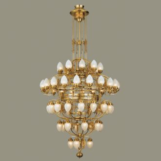 BUDAPEST klasszikus csillár, bronz, Ø165 cm