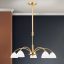 OPALDESIGN modern csillár, matt arany, Ø57 cm