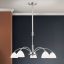OPALDESIGN modern csillár, szatén nikkel, Ø57 cm