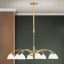 OPALDESIGN modern csillár, matt arany, 75 cm