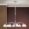 OPALDESIGN modern csillár, szatén nikkel, 75 cm