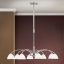 OPALDESIGN modern csillár, szatén nikkel, 75 cm