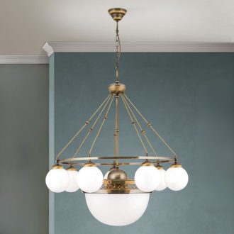 ALT WIEN klasszikus függőlámpa, patina, Ø80 cm