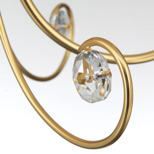 ARIANE klasszikus kristály csillár 3xE14, matt arany