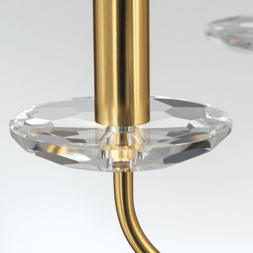 ARIANE klasszikus kristály csillár 6xE14, matt arany