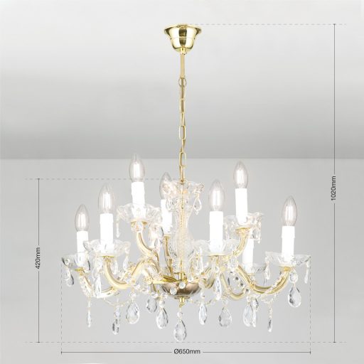 MARIE kristálycsillár, kilenc karú