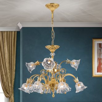 LA BOHEME klasszikus csillár, arany, Ø76 cm