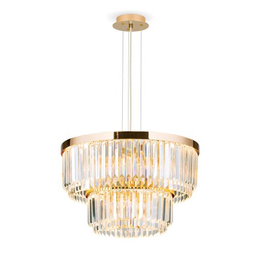 PRISM LED kristálycsillár, arany
