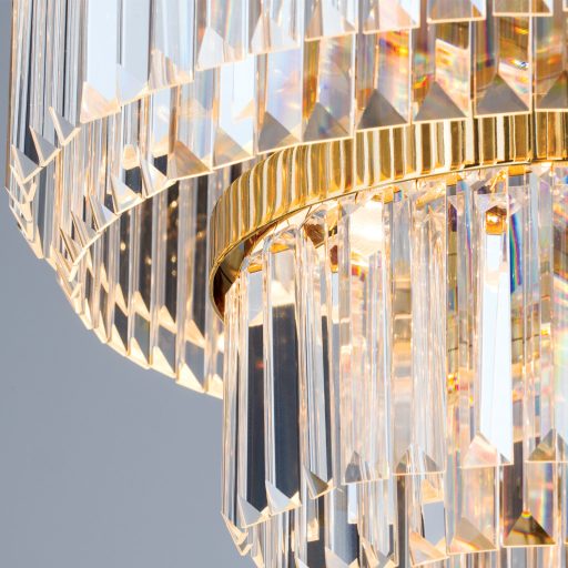 PRISM LED kristálycsillár, arany