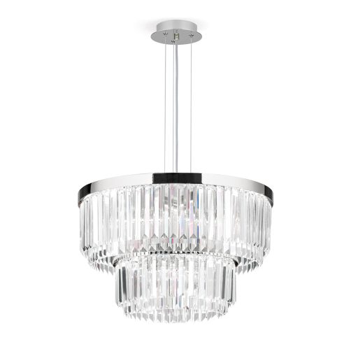 PRISM LED kristálycsillár, króm