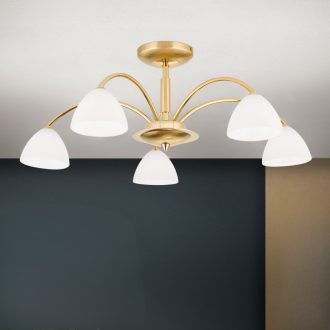 OPALDESIGN modern mennyezeti csillár, matt arany, Ø57 cm