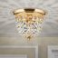 PLAFOND klasszikus kristály mennyezeti lámpa 1xE27, arany