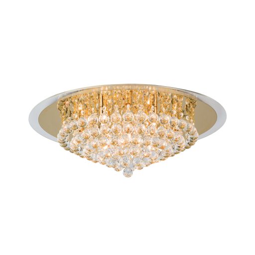 GLORIA kristály mennyezeti lámpa, 62cm, arany