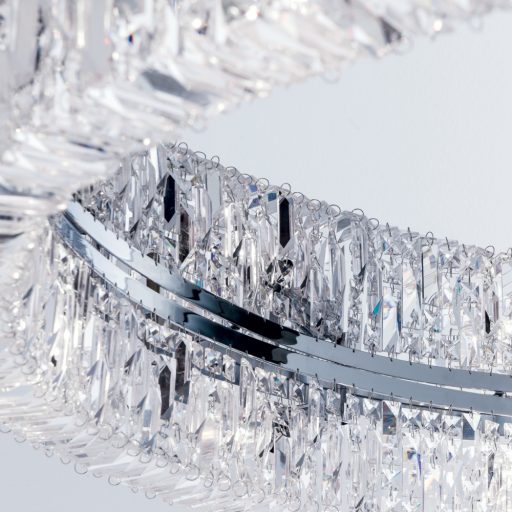 RING kristály mennyezeti lámpa, 107 cm