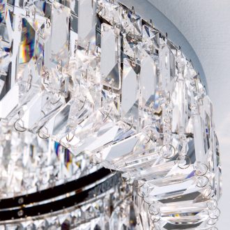 RING mennyezeti lámpa, 115x63 cm, króm