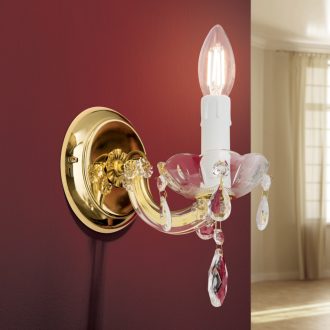 MARIE kristály fali lámpa, egyes