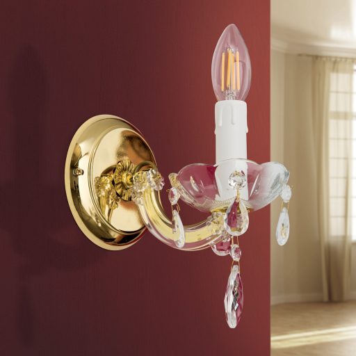 MARIE kristály fali lámpa, egyes