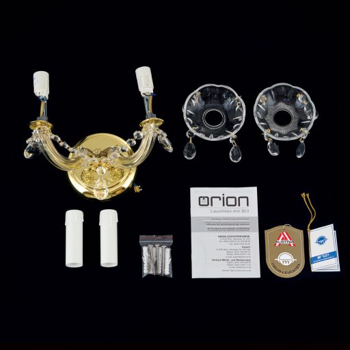 MARIE kristály fali lámpa, kettes