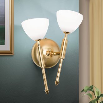 OPALDESIGN modern fali lámpa, arany, 29 cm