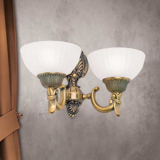 ROCCA klasszikus fali lámpa 2xE27, bronz