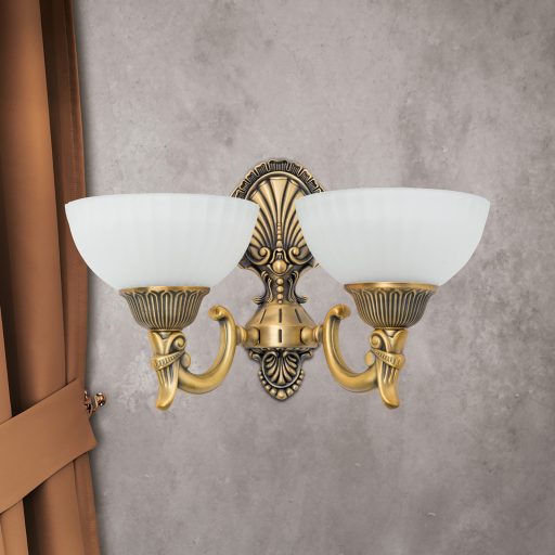 ROCCA klasszikus fali lámpa 2xE27, bronz