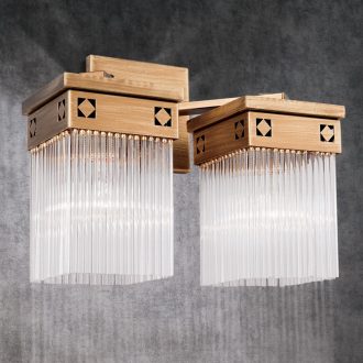 ART QUATRO szecessziós fali lámpa, kettes