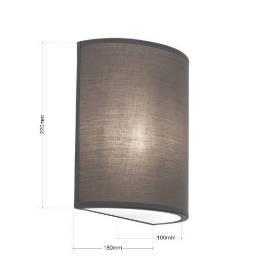 UFO modern fali lámpa 1xE14, szürke