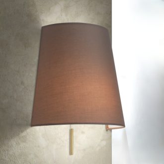 SHADE modern fali lámpa, matt sárgaréz, 20 cm