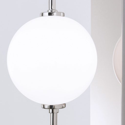 PIPES minimál fali lámpa, nikkel